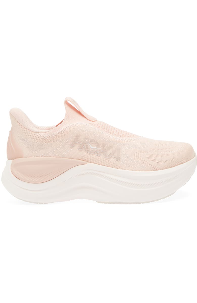 HOKA Skyward Laceless Recovery Sneaker, Alternate, color, Rose Latte / Rose Cream
