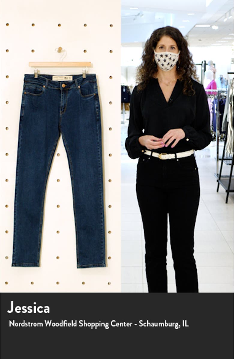 Straight Athletic Fit Stretch Jeans, sales video thumbnail