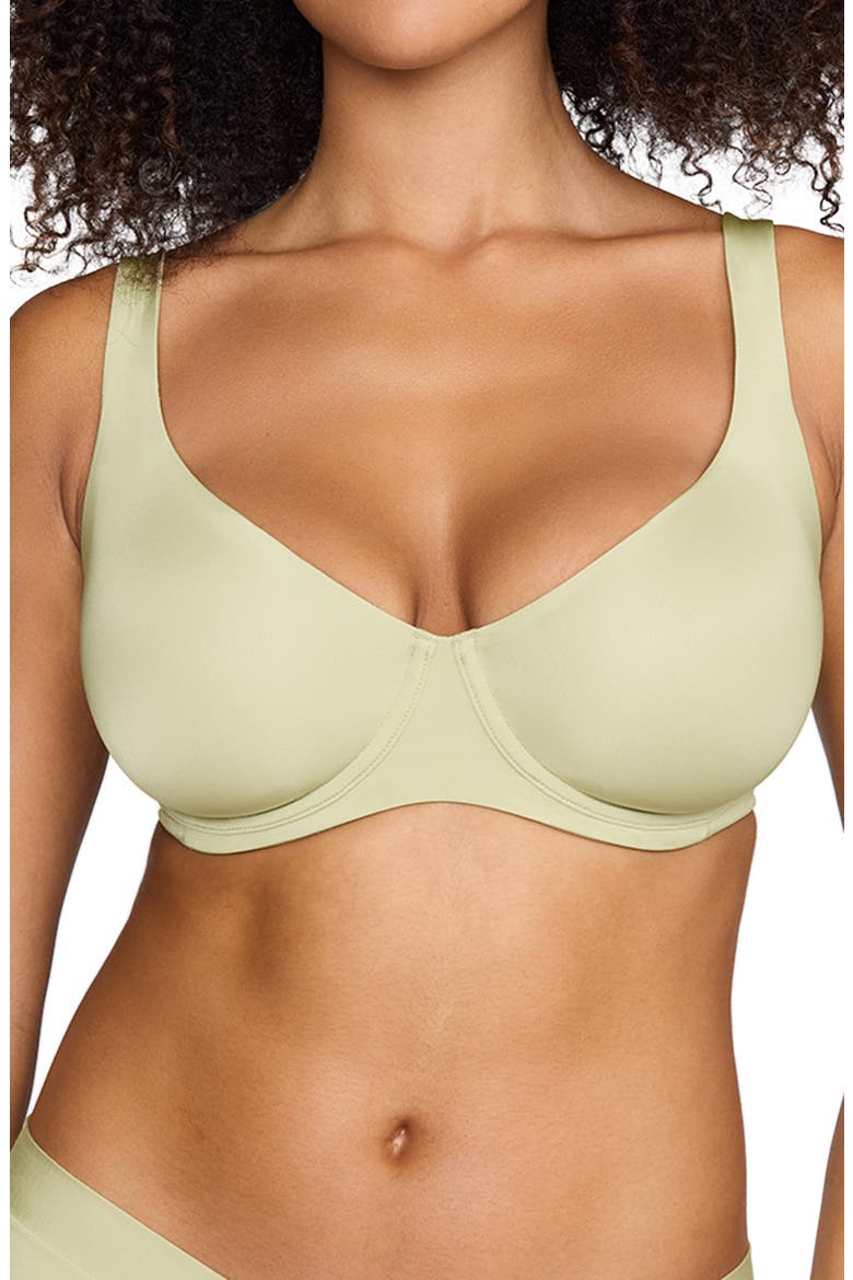 The Scoop Underwire Microfiber Bra, Main, color, MEADOW
