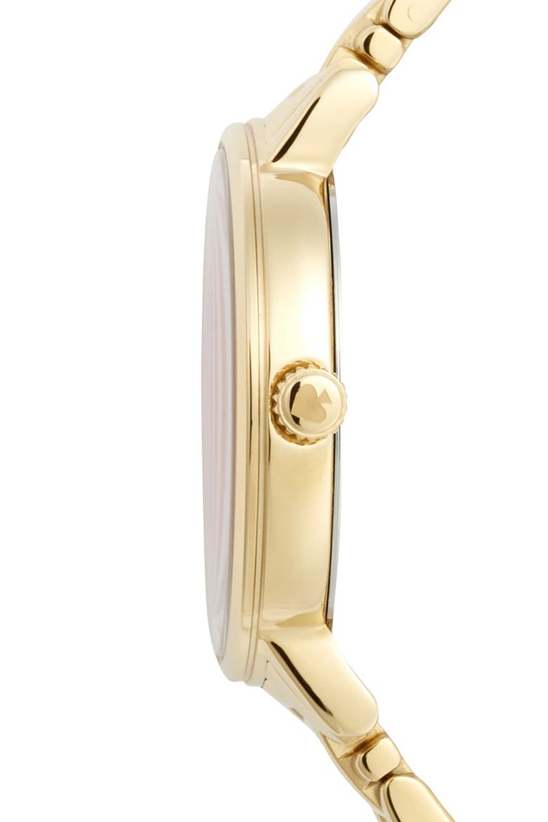 'gramercy' round bracelet watch, 34mm, Alternate, color, GOLD / BOUGAINVILLEA PINK