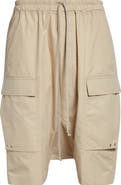Rick Owens Temple Pods Drawstring Cargo Shorts