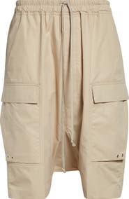 Rick Owens Temple Pods Drawstring Cargo Shorts