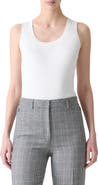 Akris Scoop Neck Silk Rib Tank