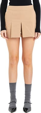 English Factory Pleat Miniskort