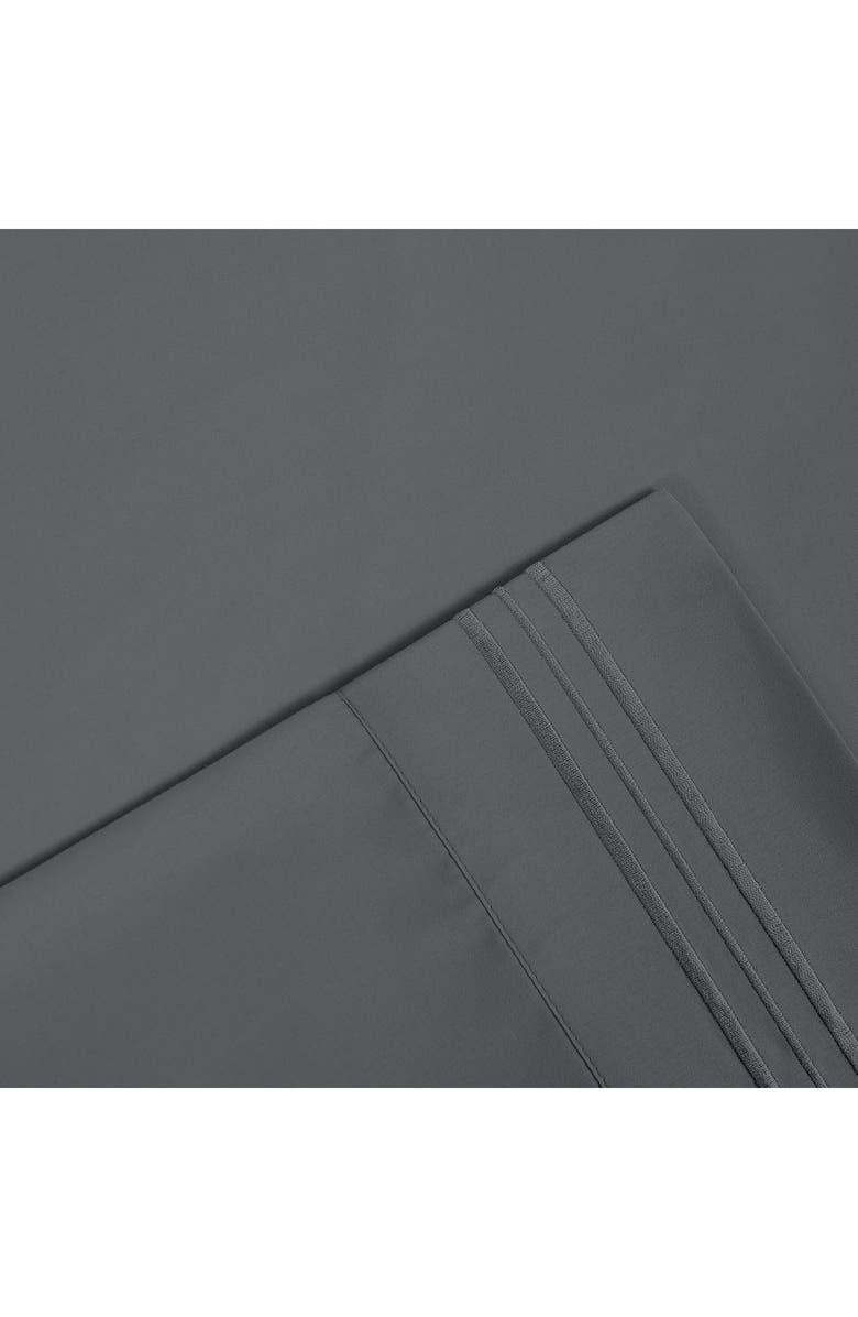 Modern Threads Solid Microfiber Deep Pocket 6-Piece Sheet Set, Alternate, color, Gray