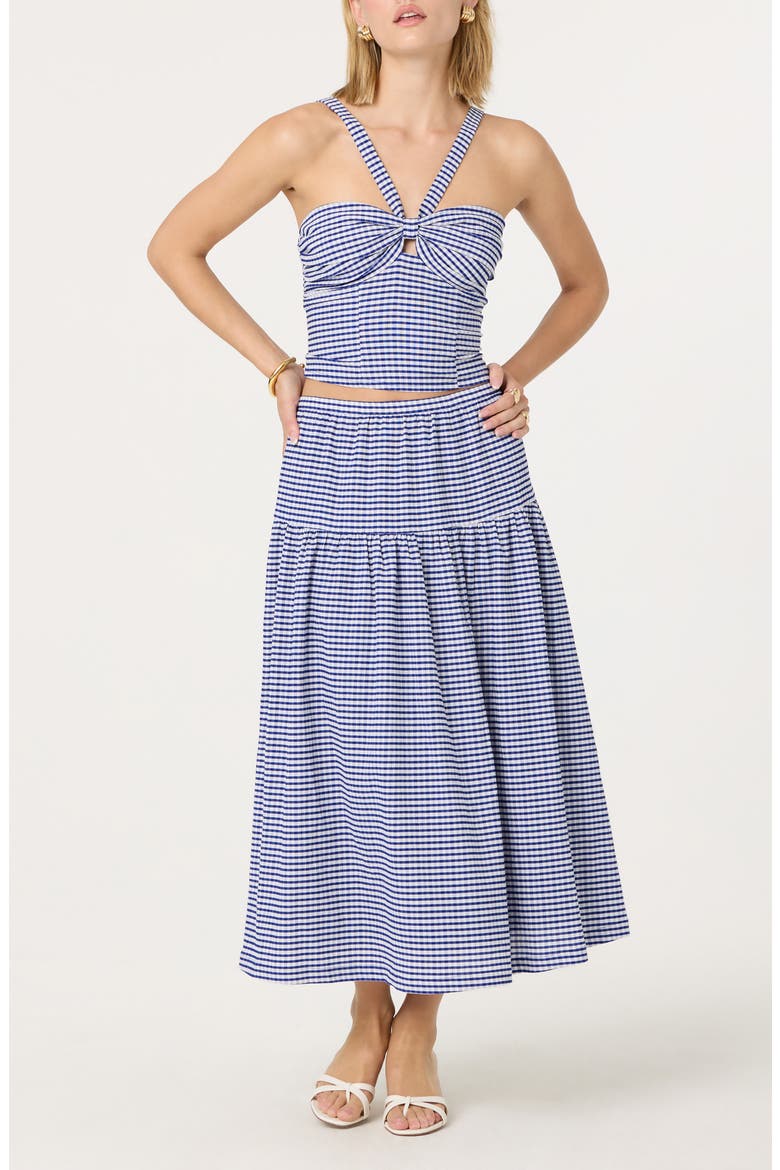 Cutout V-Strap Tank, Alternate, color, BLUE GINGHAM
