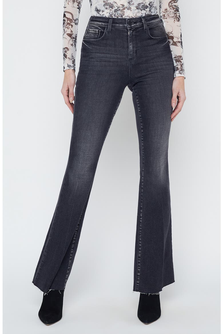 Sera Flare Jeans, Main, color, OBSIDIAN