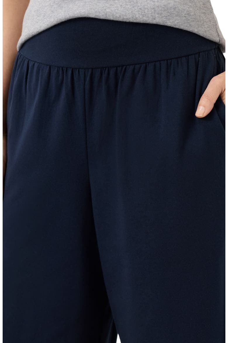Easy Drape Pant Made With Organic Cotton, Alternate, color, Navy
