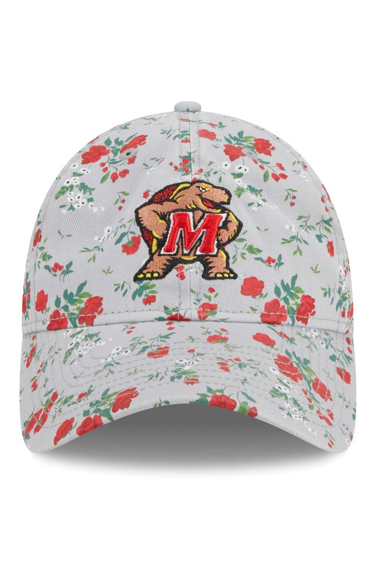 New Era Women's New Era Gray Maryland Terrapins Bouquet 9TWENTY Adjustable Hat, Alternate, color, 