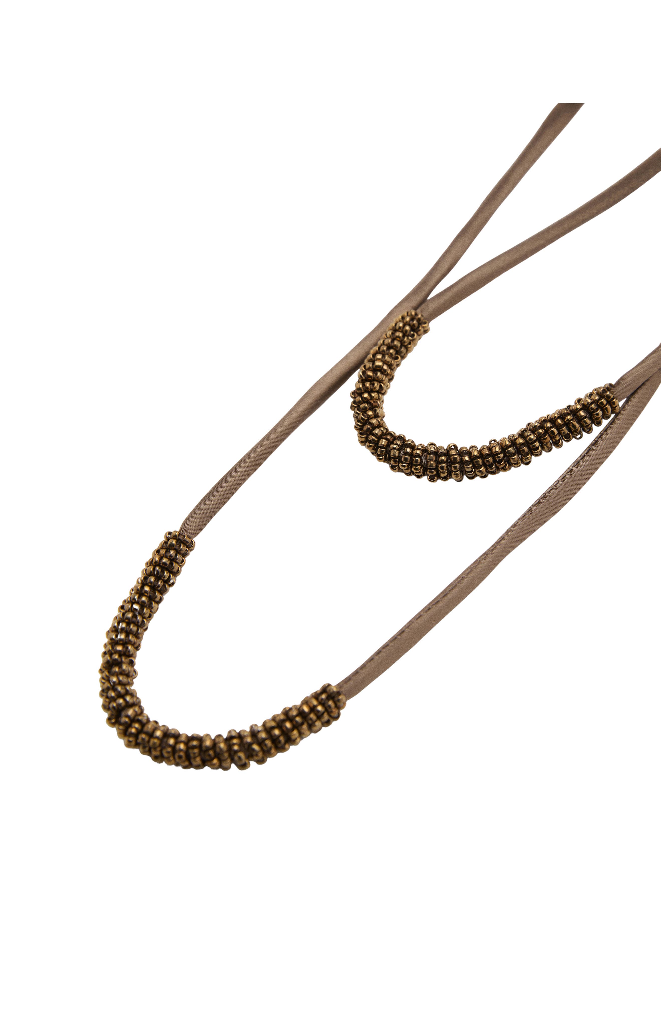 MANGO Beaded Drawstring Bucket Bag, Alternate, color, 