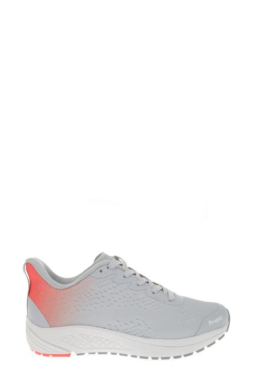 Propét One Evolve Walking Sneaker In Grey/coral