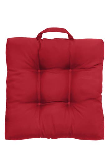 Outdoor Decor By Commonwealth Ruby Red Outdoor Solid Adirondack Cushion In Red