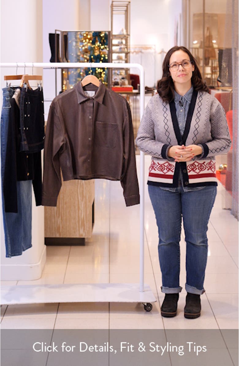 Little Big Joe Leather Button-Up Shirt, sales video thumbnail