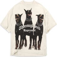 Represent Thoroughbred Oversize Cotton Graphic T-Shirt