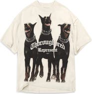 Represent Thoroughbred Oversize Cotton Graphic T-Shirt