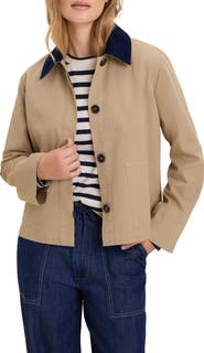 nz BY NIC AND ZOE Corduroy Collar Twill Jacket