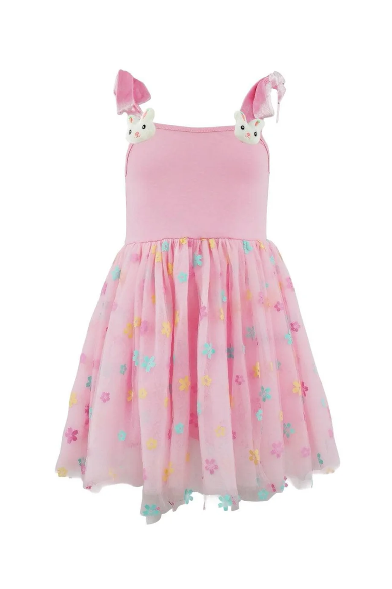 Happy Bunny Tulle Dress, Main, color, Pink