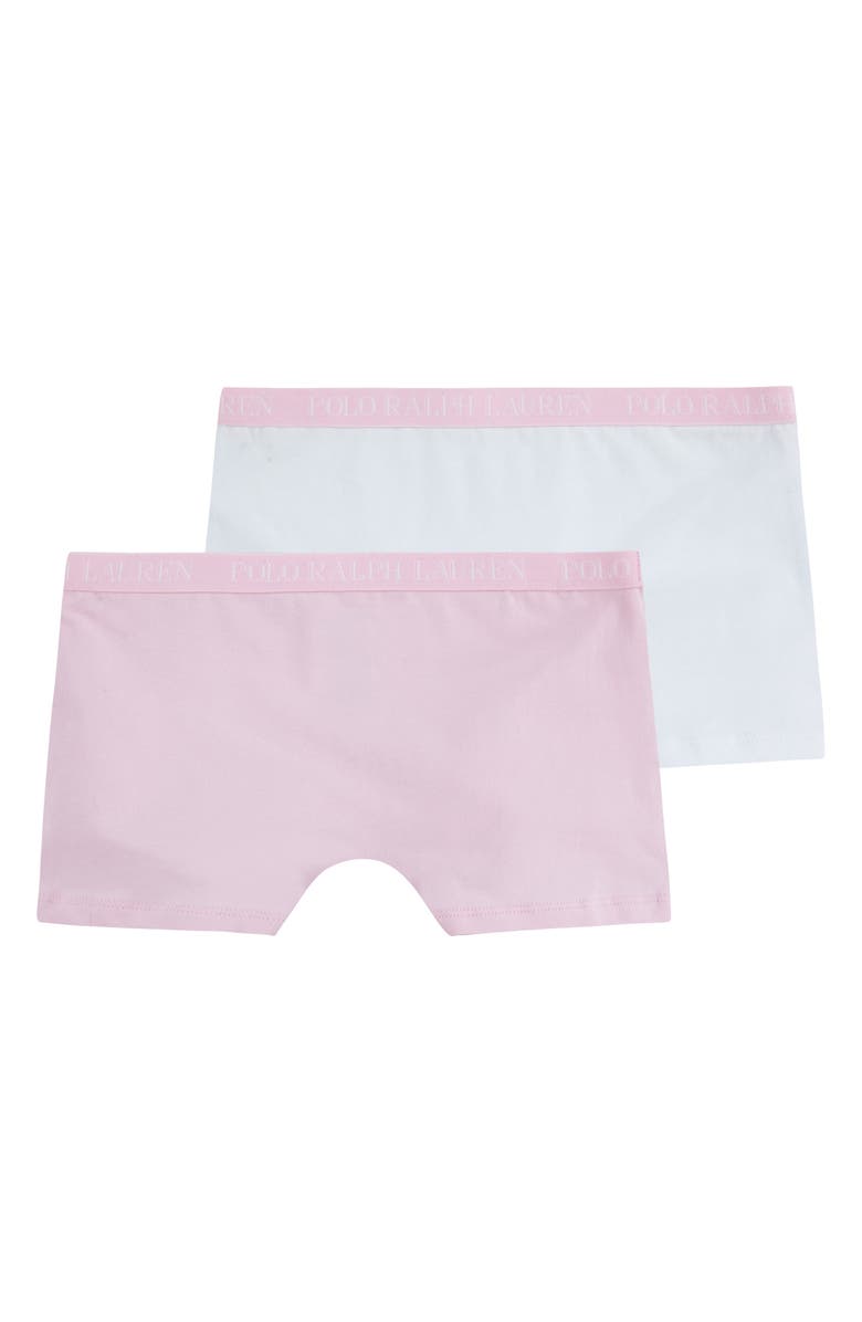 Ralph Lauren Kids' Assorted 2-Pack Boyshorts, Alternate, color, Hint Of Pink