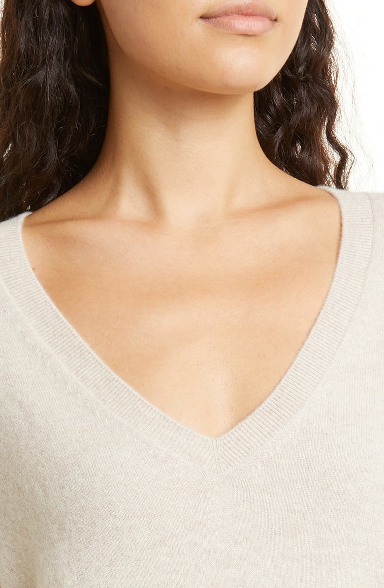 Vince Weekend V-Neck Cashmere Sweater, Alternate, color,