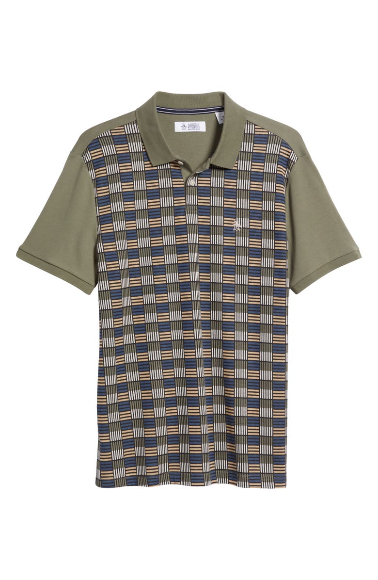 Original Penguin Geo Jacquard Cotton Polo, Alternate, color, 