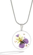 Mint & Lily Pressed Birth Flower Necklace