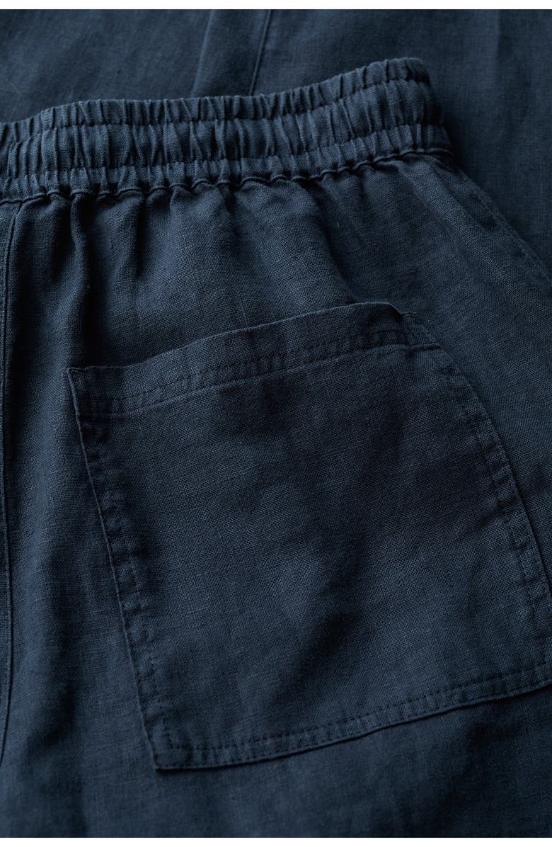 Seasalt Cornwall Sholl Drawstring Tapered LinenTwill Pants, Alternate, color, Maritime