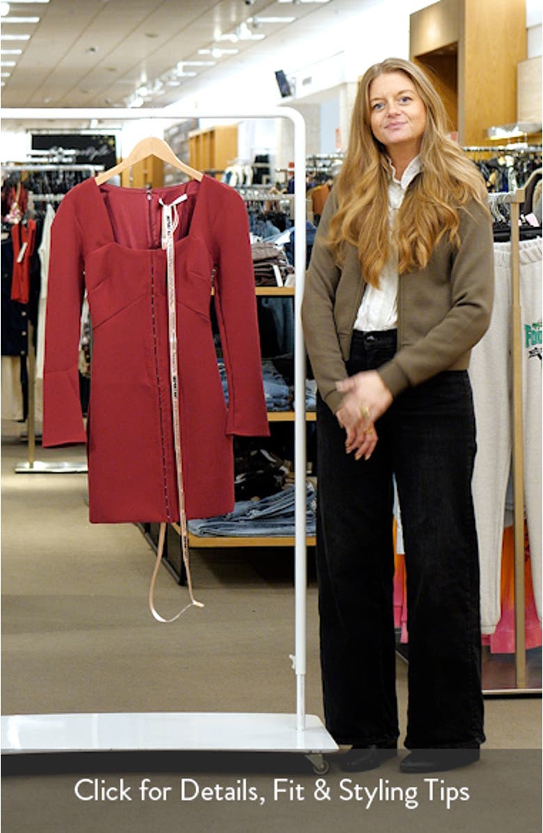 Selene Long Sleeve Minidress, sales video thumbnail