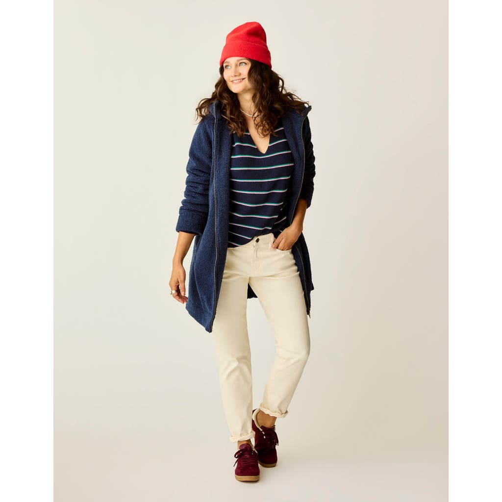 Carve Designs Indy Boucle Jacket In Blue