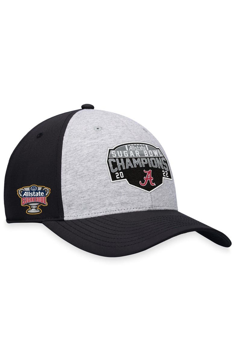 TOP OF THE WORLD Men's Top of the World  Heather Gray Alabama Crimson Tide 2022 Sugar Bowl Champions Adjustable Hat, Main, color, 