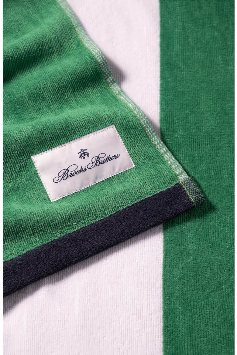 Stripe Beach Towel, Alternate, color, GREEN