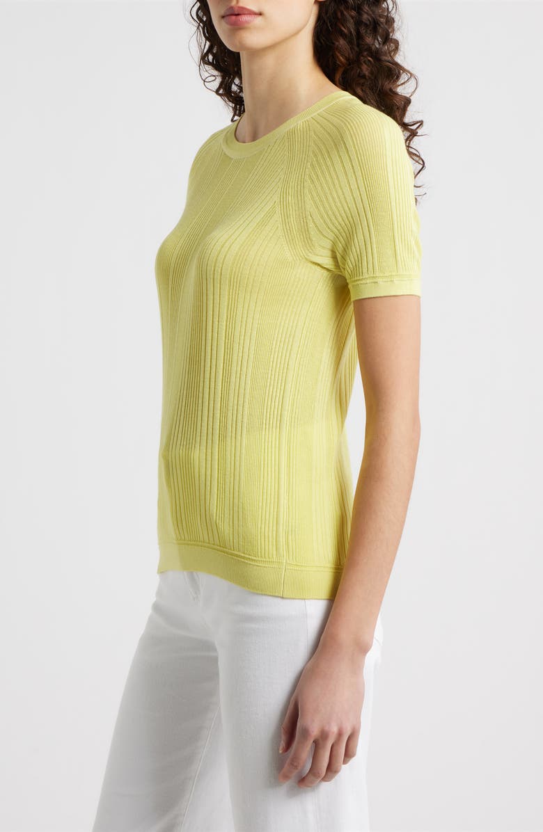 rag & bone Teresa Rib T-Shirt, Alternate, color, Endive