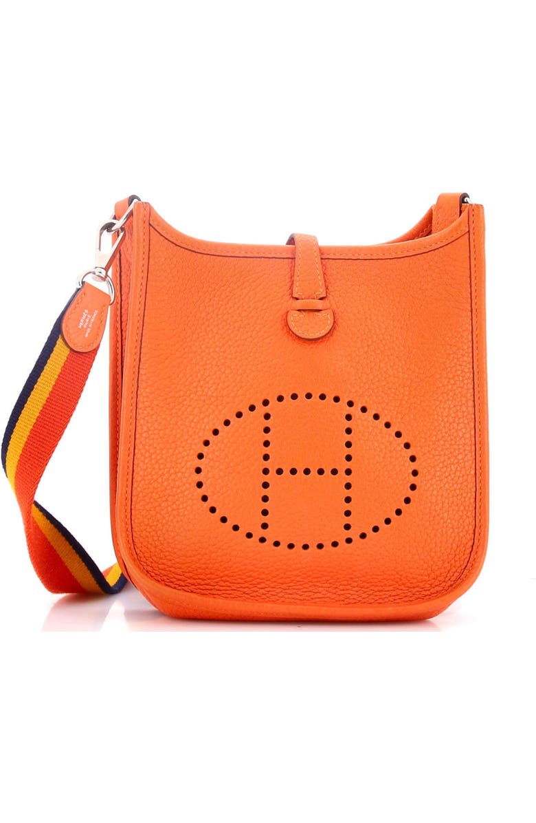 Pre-Owned Hermes Evelyne Bag Gen III Clemence TPM, Main, color, Feu