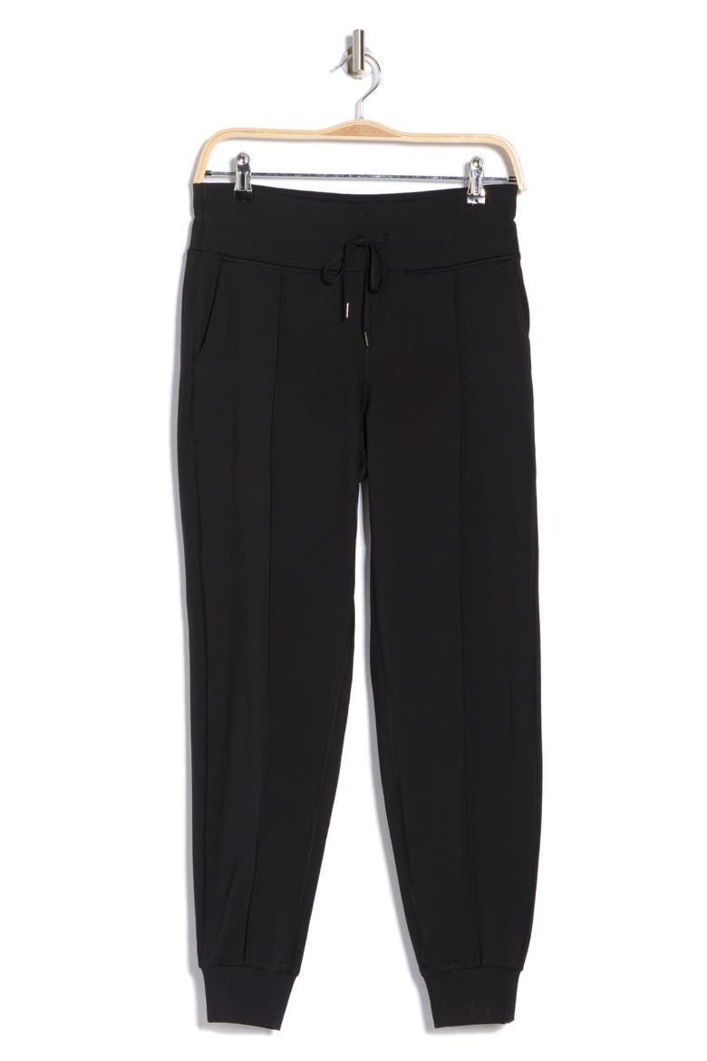 Interlock Light Work High Waist Joggers, Alternate, color, BLACK