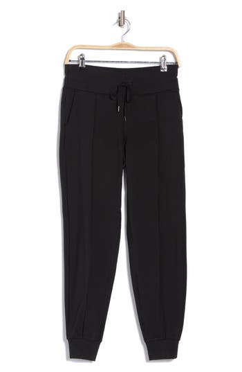 90 Degree By Reflex Interlock Light Work High Waist Joggers In Black