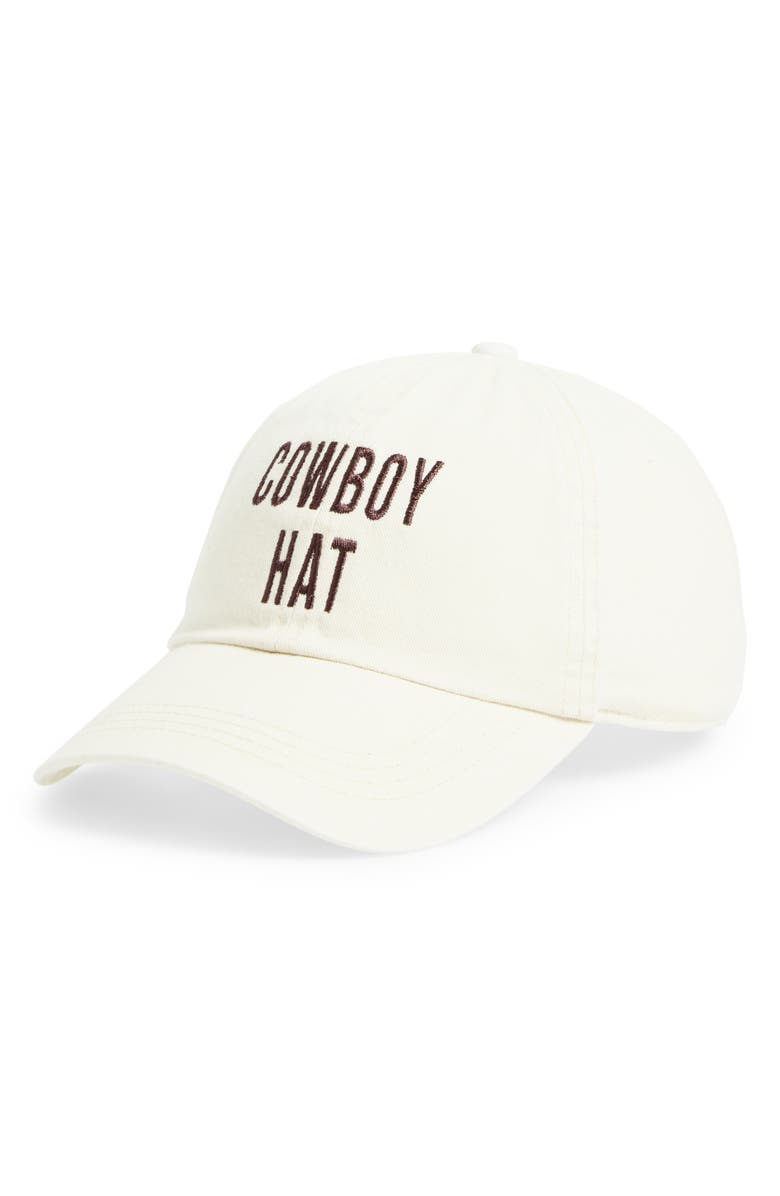 David & Young Cowboy Hat Baseball Cap, Main, color, Beige