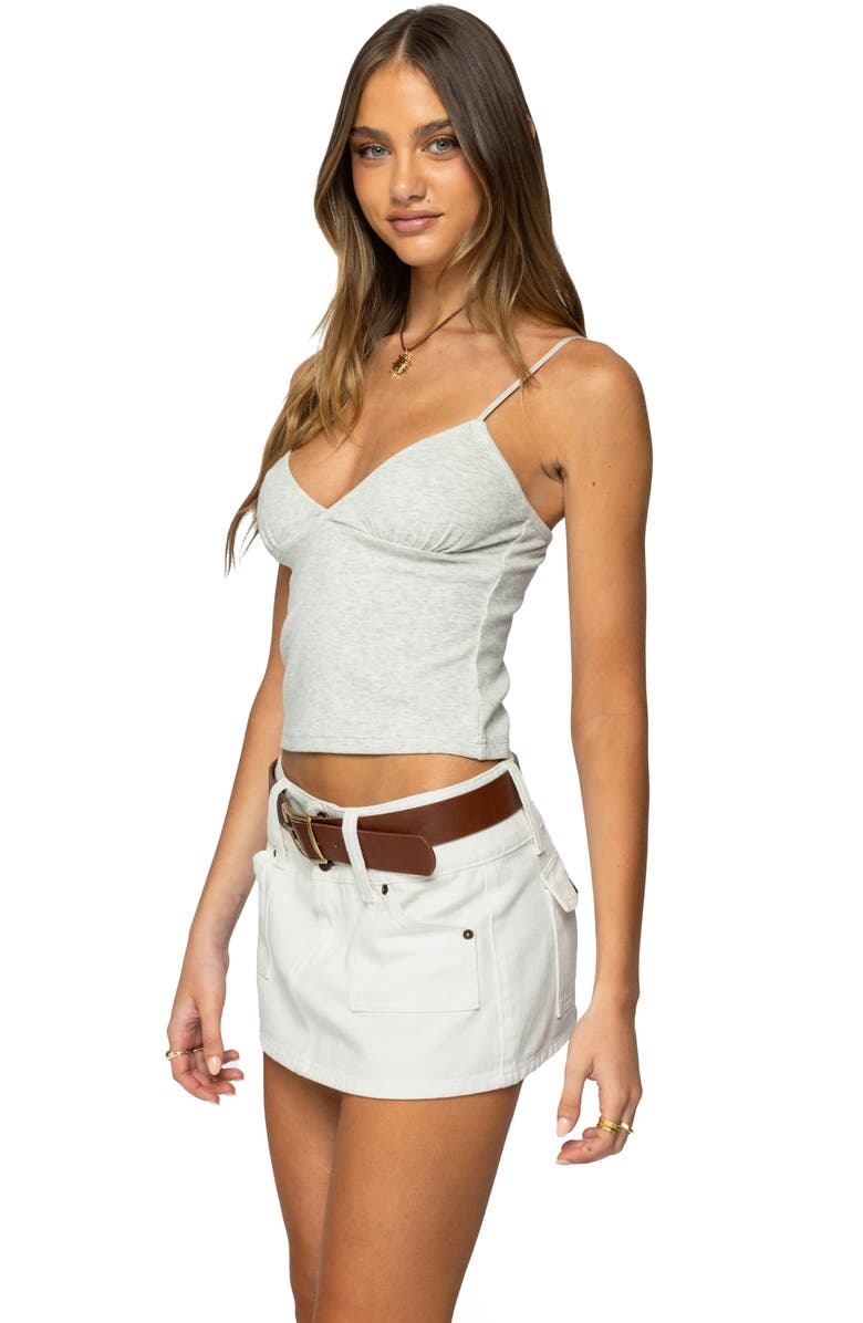 EDIKTED Rosina Camisole, Alternate, color, Gray-Melange