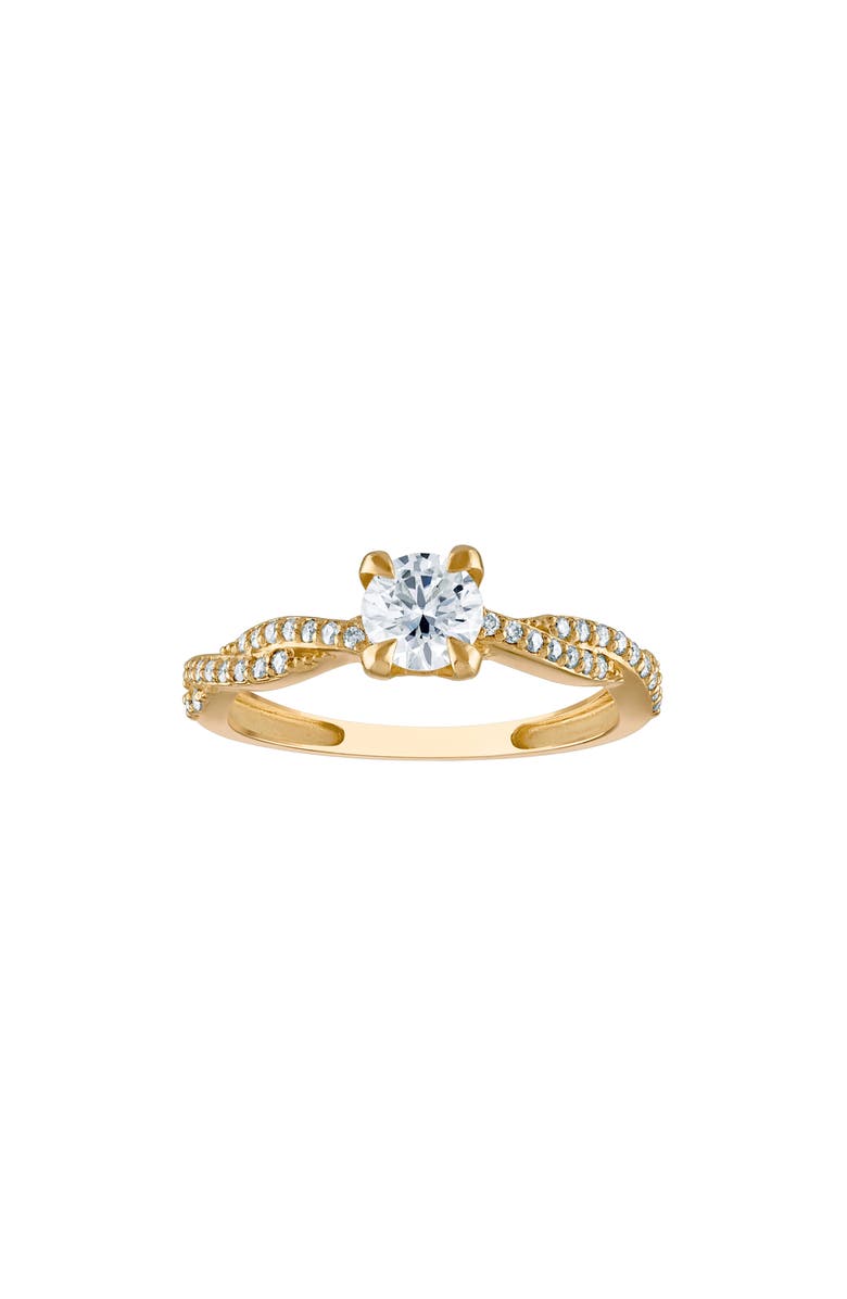 FUZION CREATIONS Moissanite Ring, Main, color, Yellow