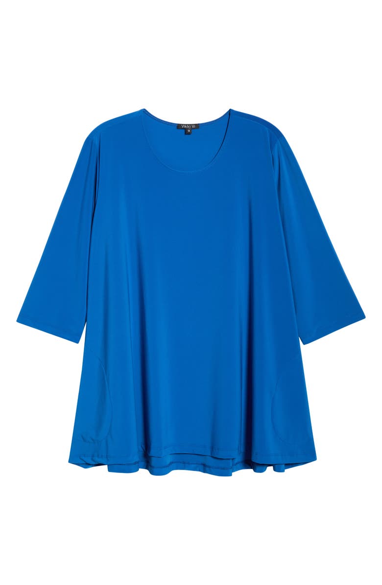 Vikki Vi Swing Tunic, Alternate, color, Azure