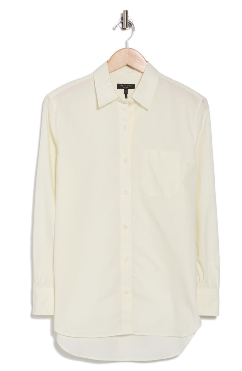 rag & bone Max Button Up Shirt, Alternate, color, Ivory