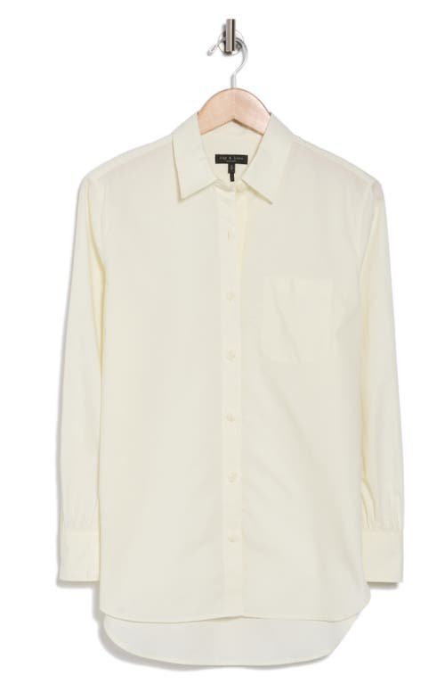 Rag & Bone Max Button Up Shirt In Ivory