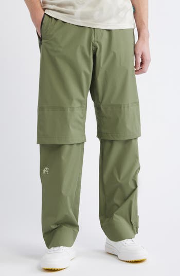 Malbon Flint Foraging Rain Pants In Olivine