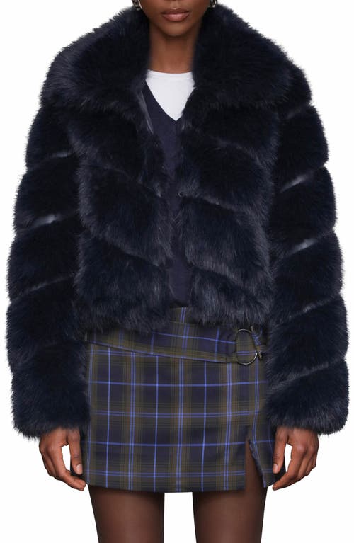 Avec Les Filles Faux Fur Crop Jacket