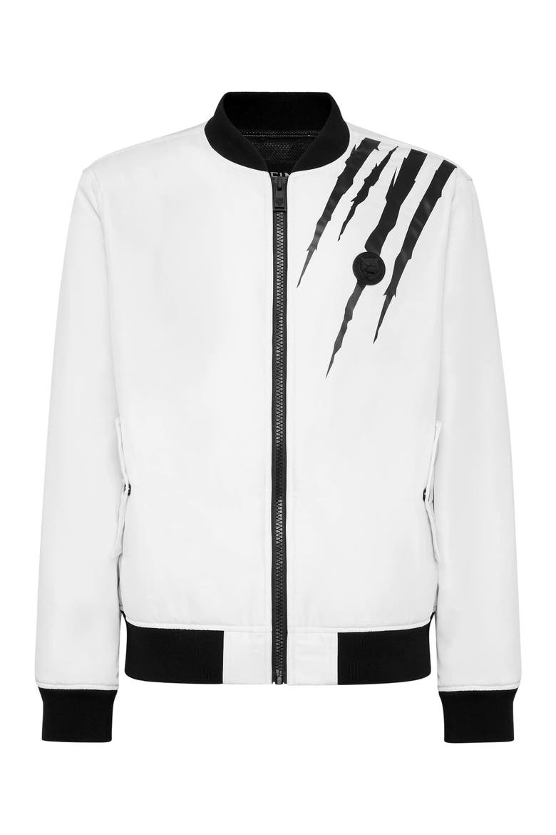 Bomber Scratch Men, Main, color, white