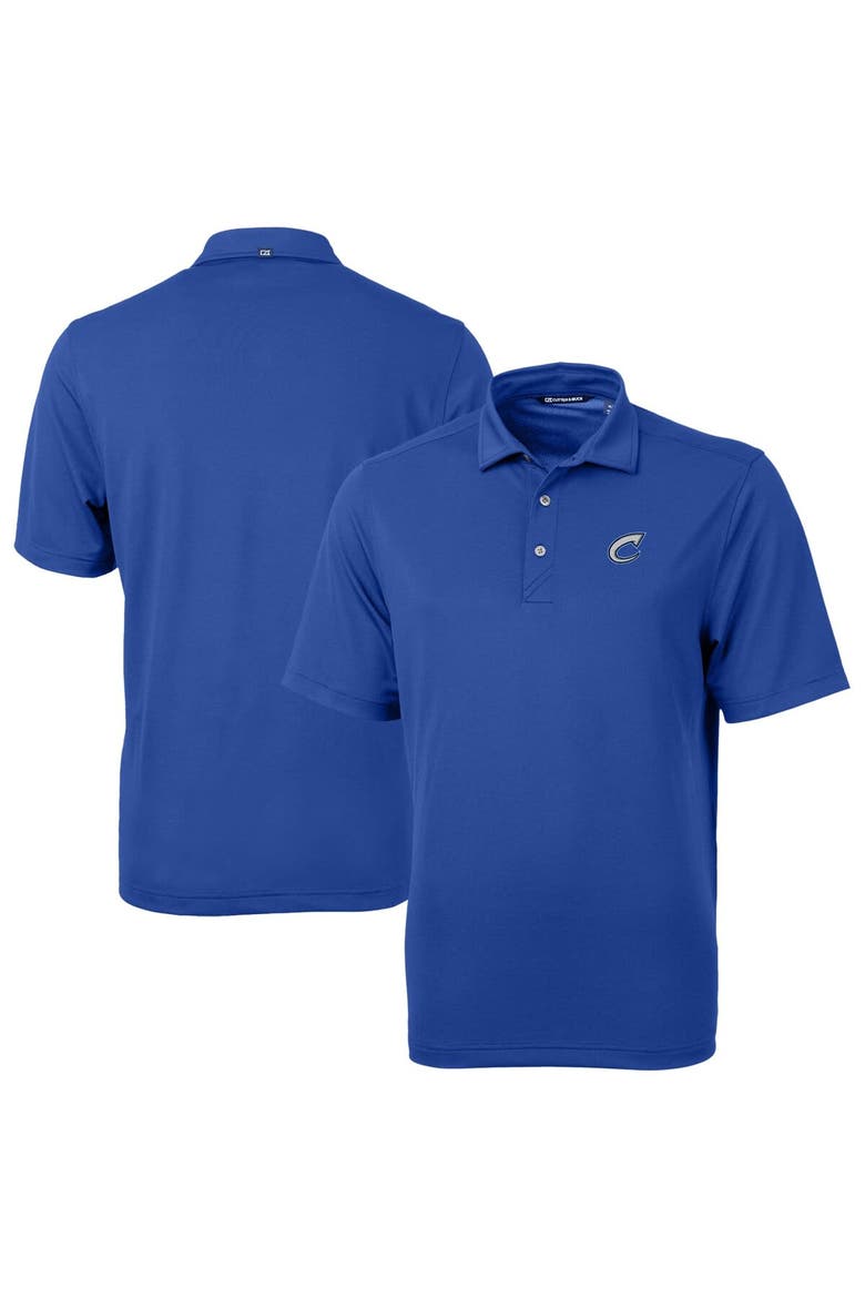 Men's Cutter & Buck Royal Columbus Clippers Virtue Eco Pique Recycled Polo, Main, color, Royal