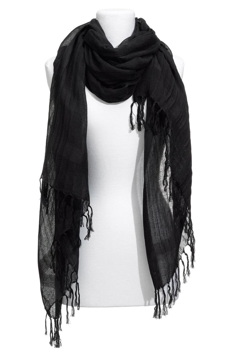 Nordstrom Linen Blend Scarf, Main, color, 