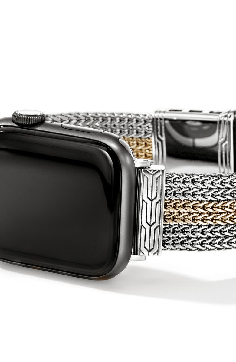 John Hardy Mixed Metal Smart Watch Strap, Alternate, color, Silver And Gold