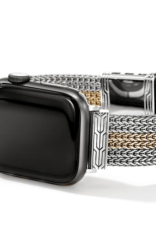 John Hardy Mixed Metal Smart Watch Strap In Black