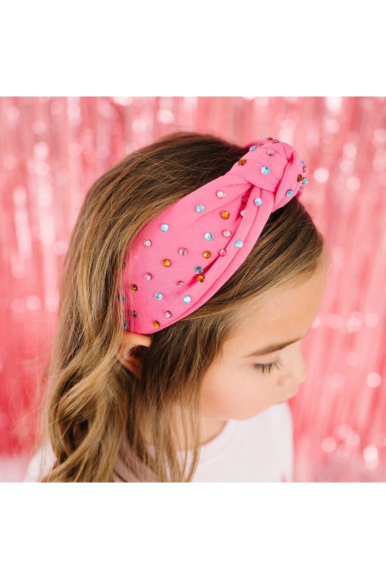 Raspberry Rhinestone Headband, Alternate, color, Raspberry