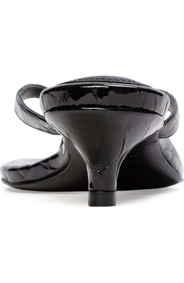 BLACK SUEDE STUDIO Kendal 35 Croc Sandal, Alternate, color, Black Croc Patent Leather