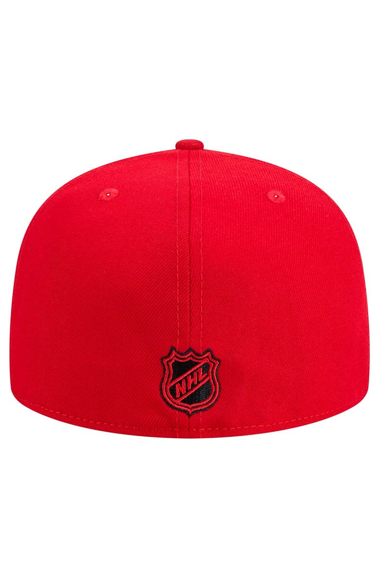 New Era Men's New Era Red Carolina Hurricanes Core 59FIFTY Fitted Hat, Alternate, color, Red